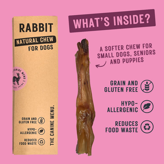 Rabbit Dog Chews (25 units) image 1