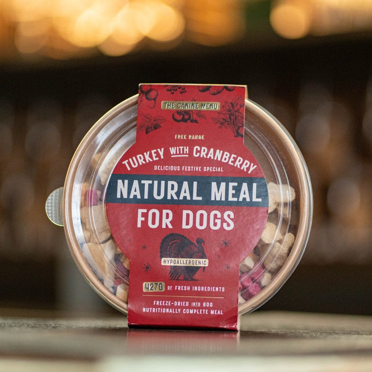 Festive Turkey & Cranberry Natural Meal for Dogs (8 units)